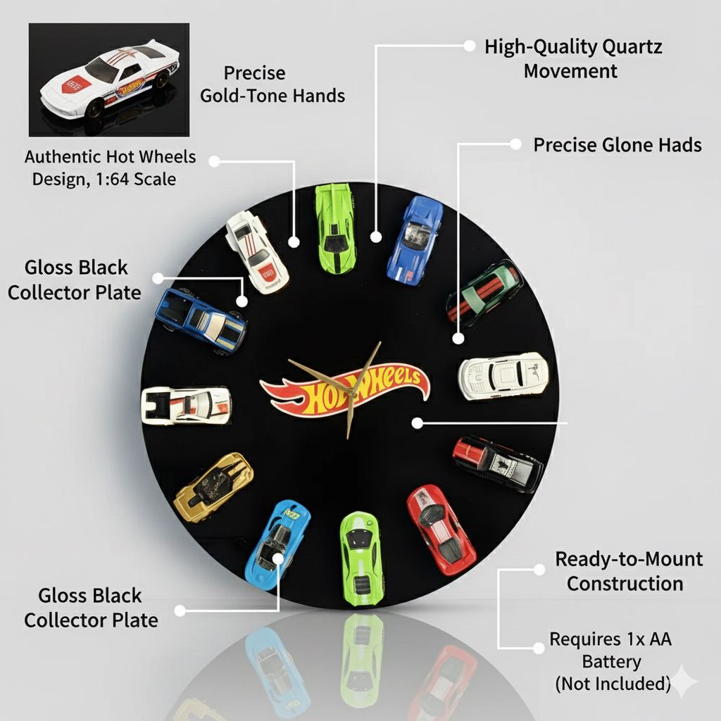 Hot Wheels Wall Clock - Things of Art