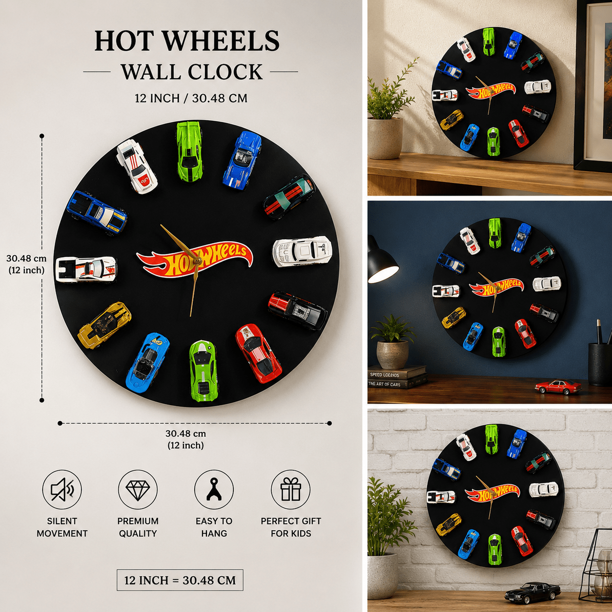 Hotwheels Wall Clock - Things of Art