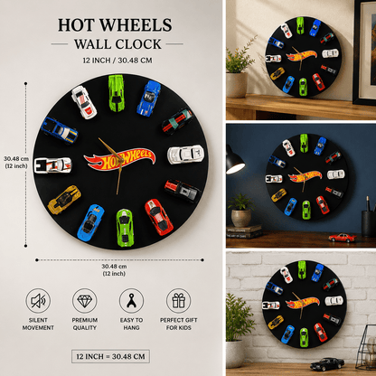 Hotwheels Wall Clock - Things of Art