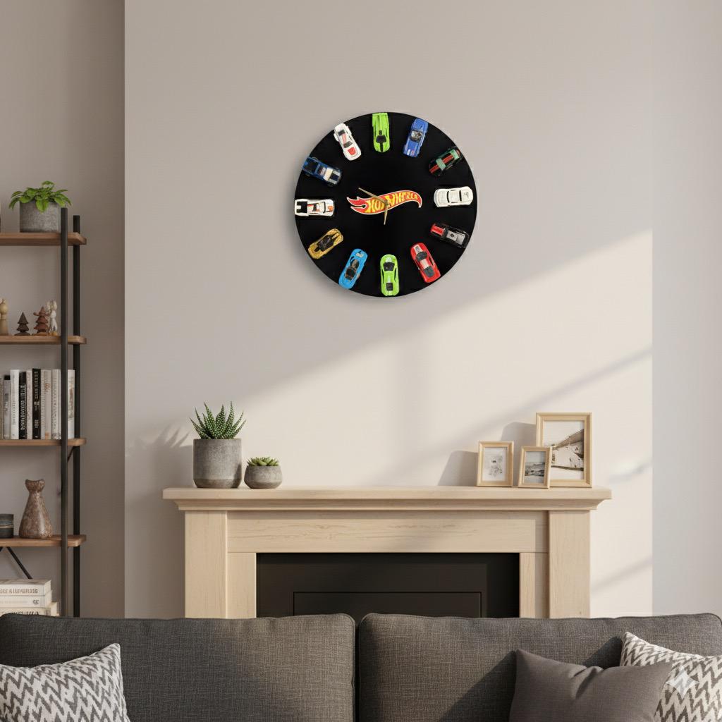 Hot Wheels Wall Clock
