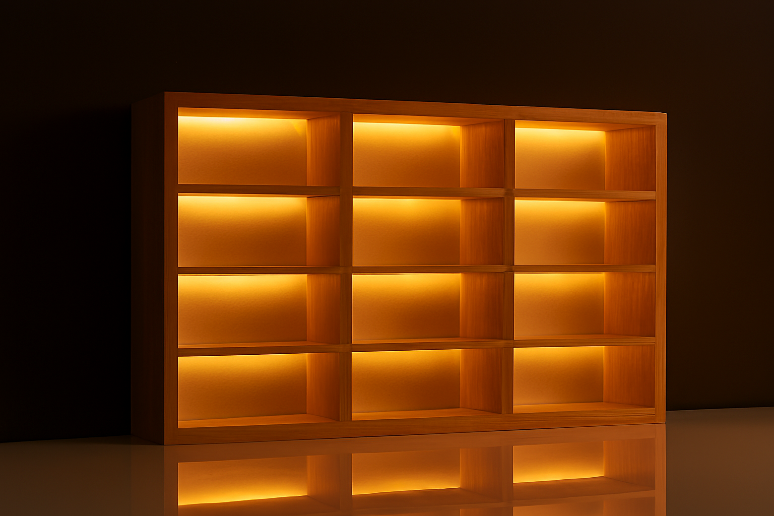 Wooden Light-Up Hot Wheels Organizer