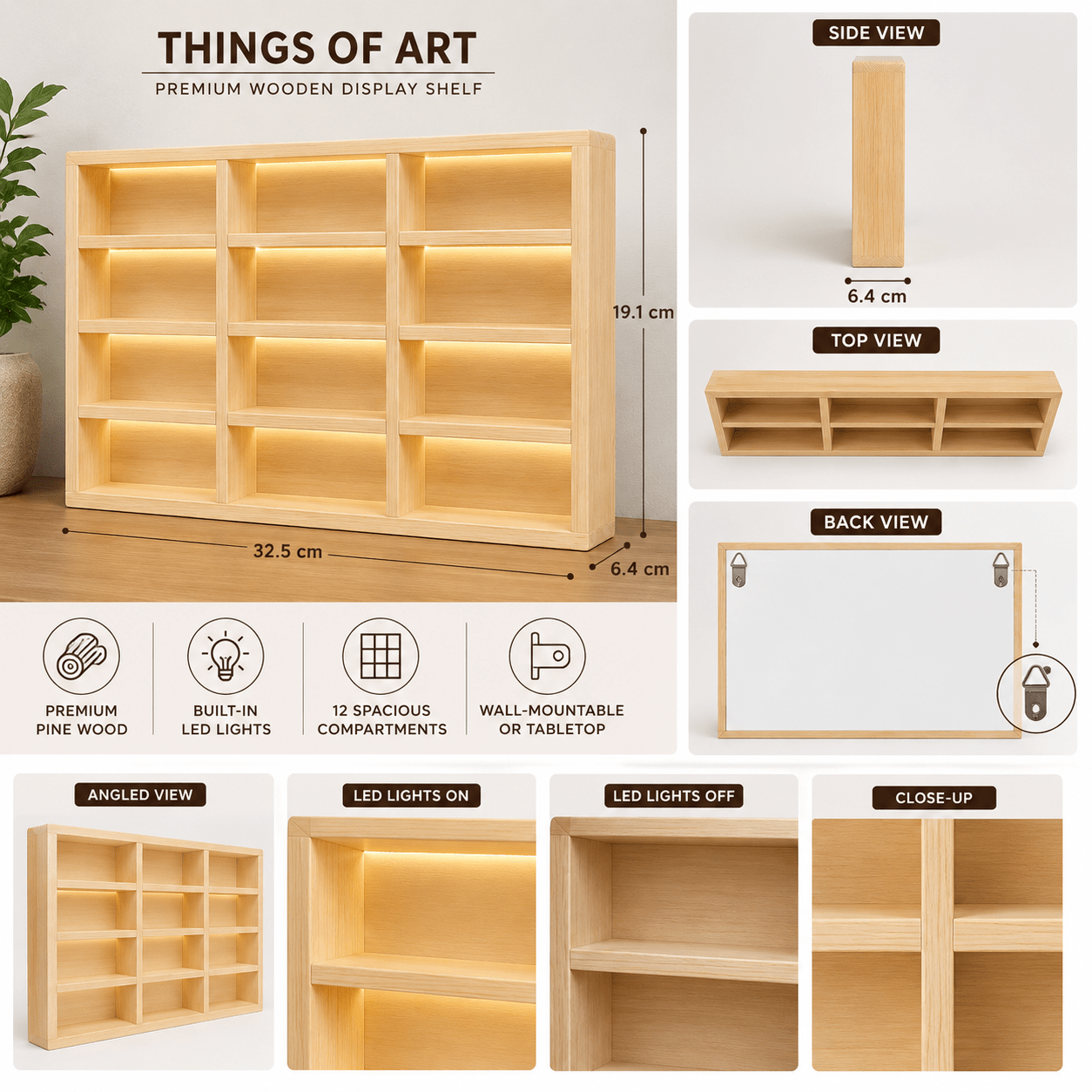 Wooden Light Up Hot Wheels Organizer - Things of Art