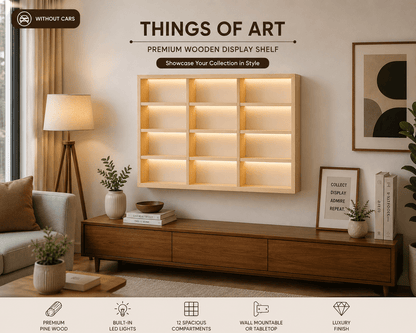 Wooden Light Up Hot Wheels Organizer - Things of Art