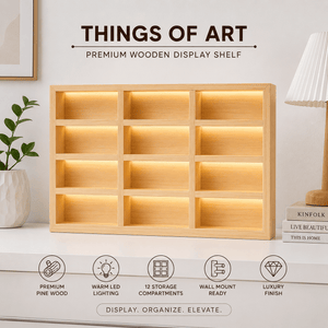 Wooden Light Up Hot Wheels Organizer - Things of Art