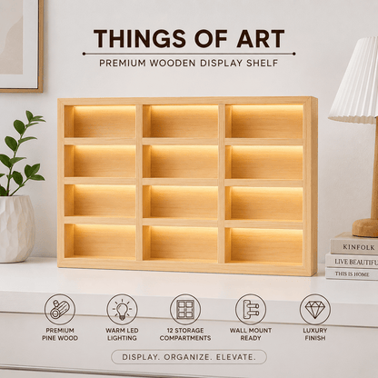 Wooden Light Up Hot Wheels Organizer - Things of Art
