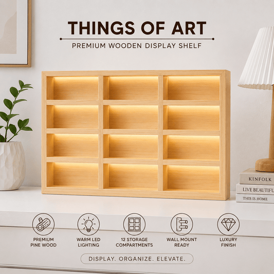 Wooden Light Up Hot Wheels Organizer - Things of Art